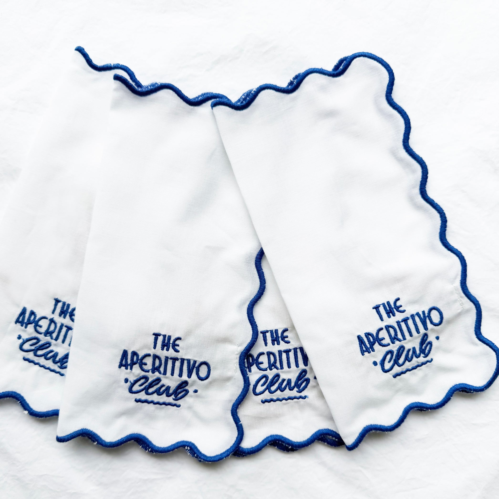 Apertivo Cocktail Napkin Blue
