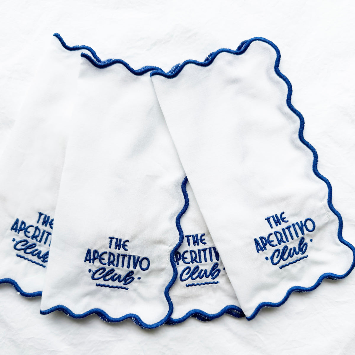 Apertivo Cocktail Napkin Blue