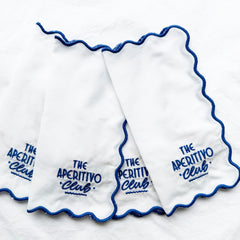 Apertivo Cocktail Napkin Blue