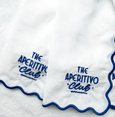 Apertivo Cocktail Napkin Blue