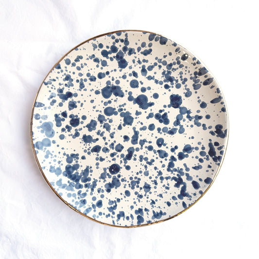 Blue Splatterware Plate