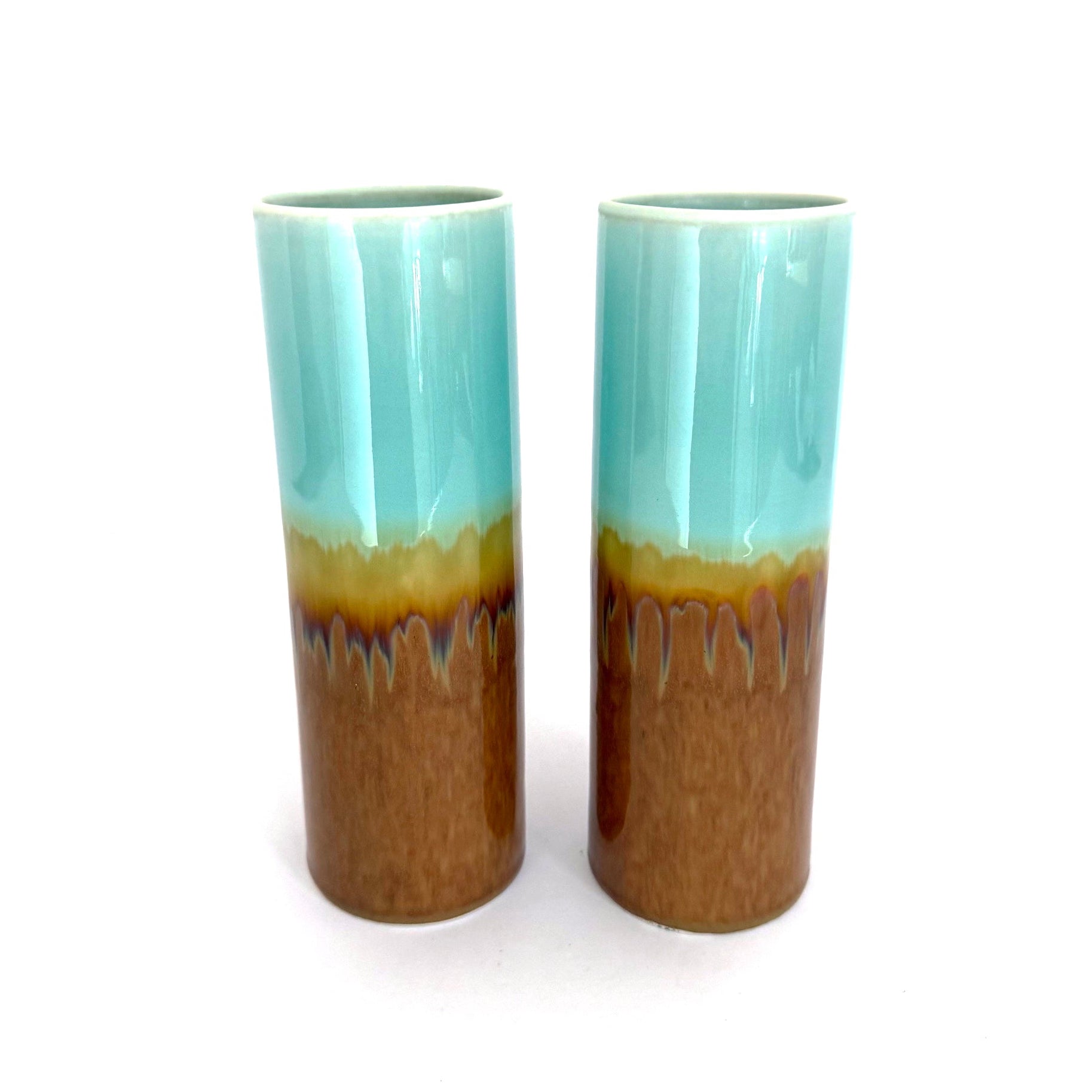 Large Vase - Sky/Mustard