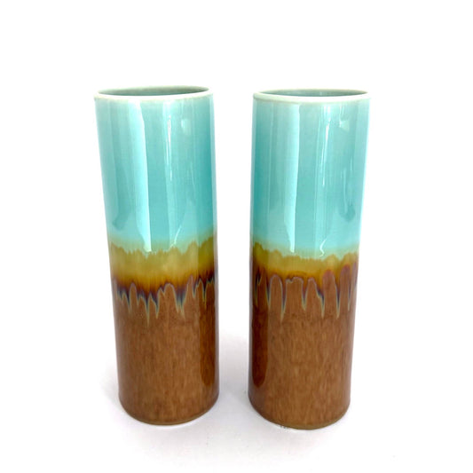 Large Vase - Sky/Mustard