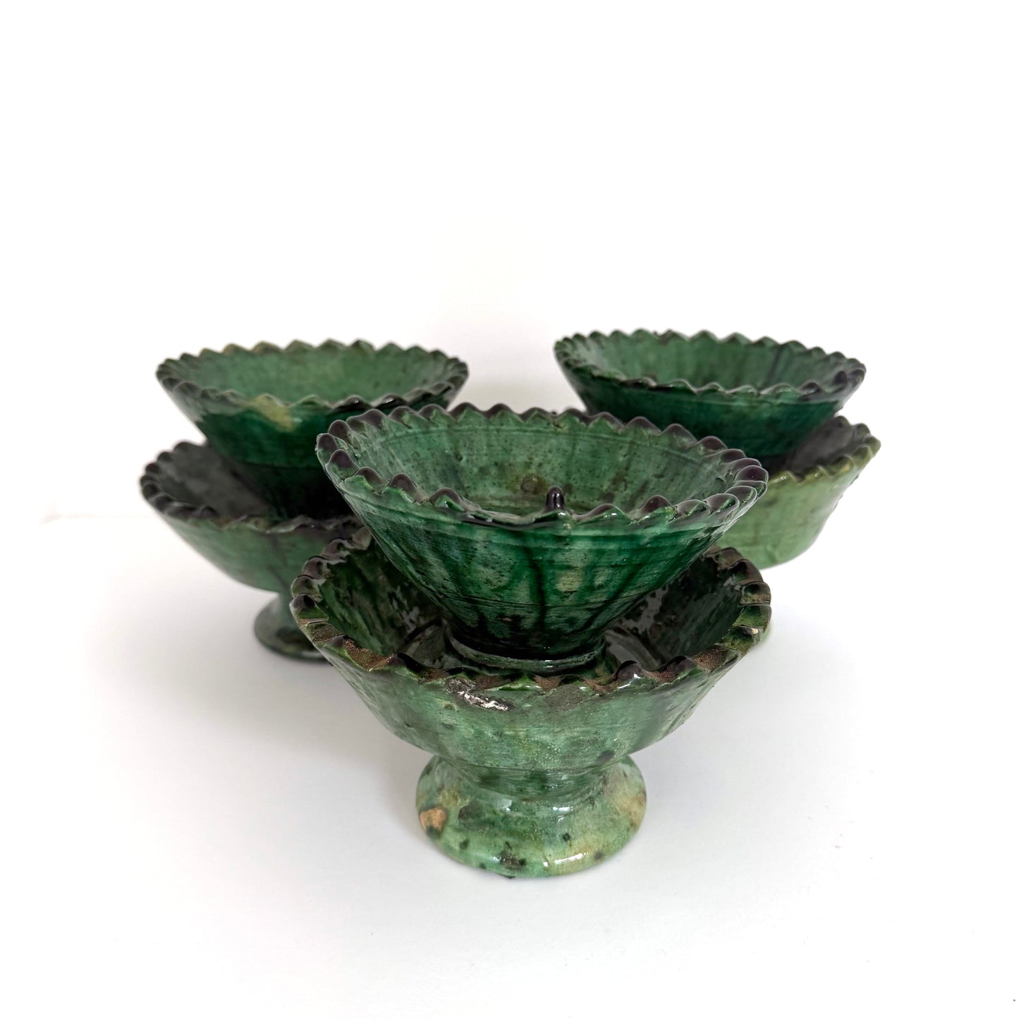 Small Green Moroccan Pedestal
