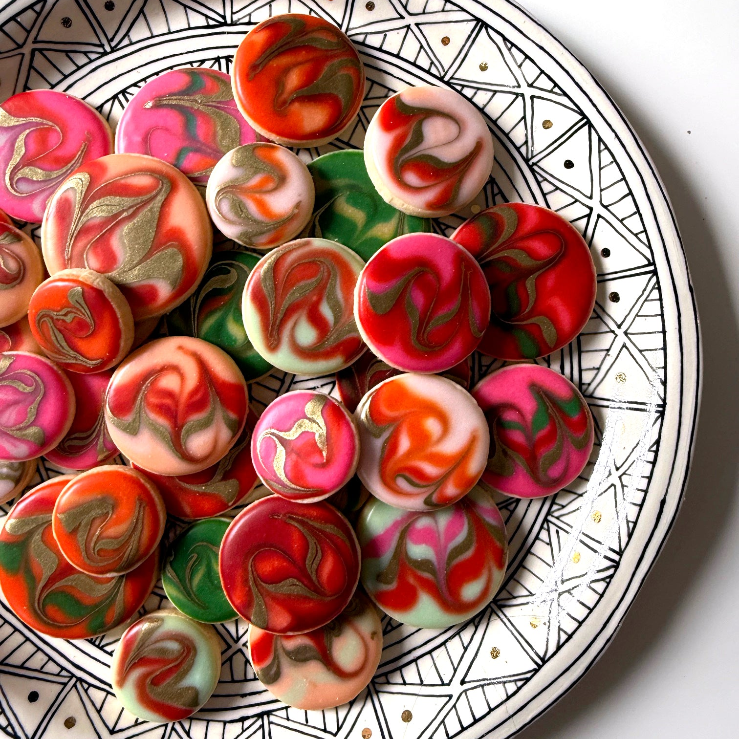 Marbleized Christmas Box!