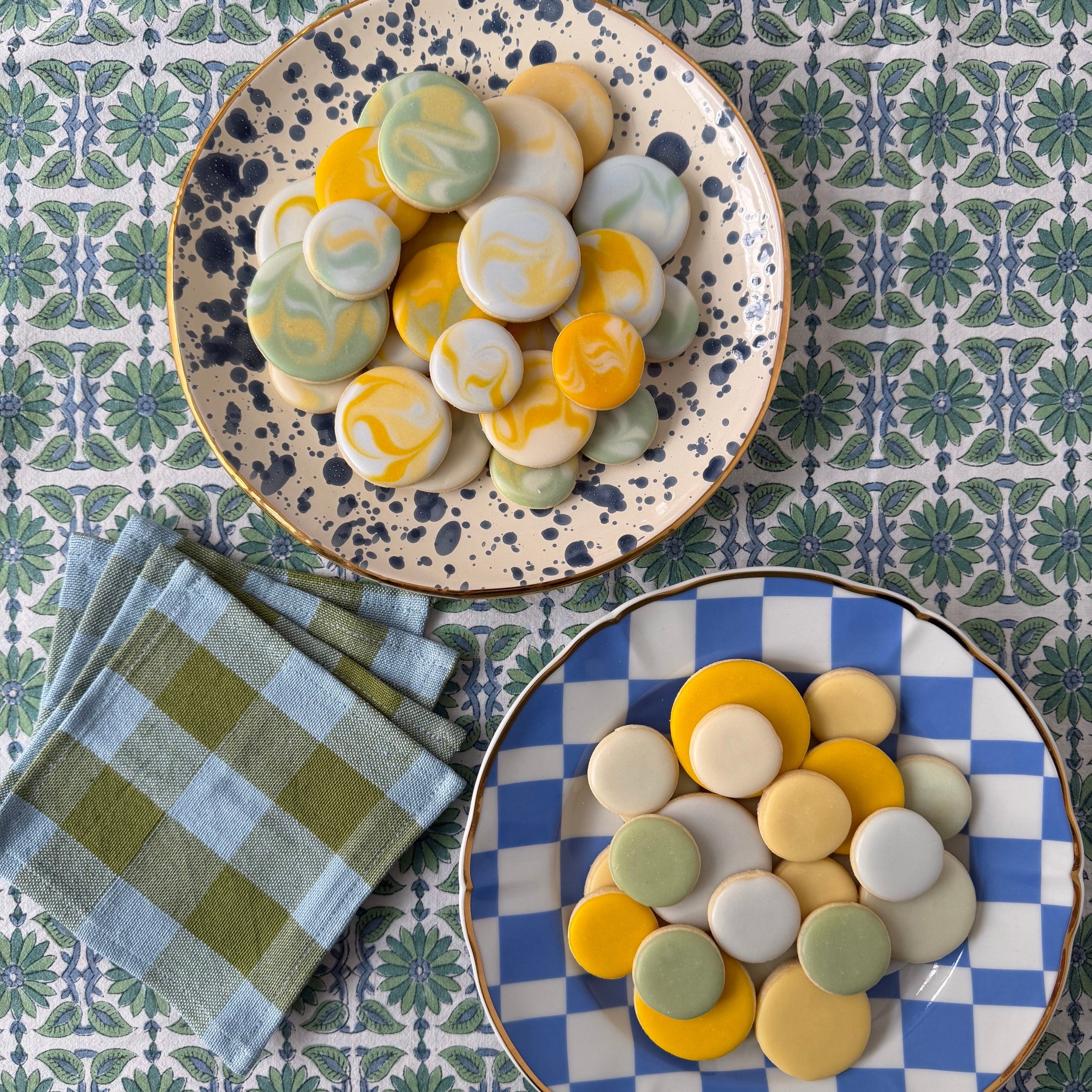 Blue Splatterware Plate