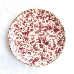 Rose Splatterware Plate