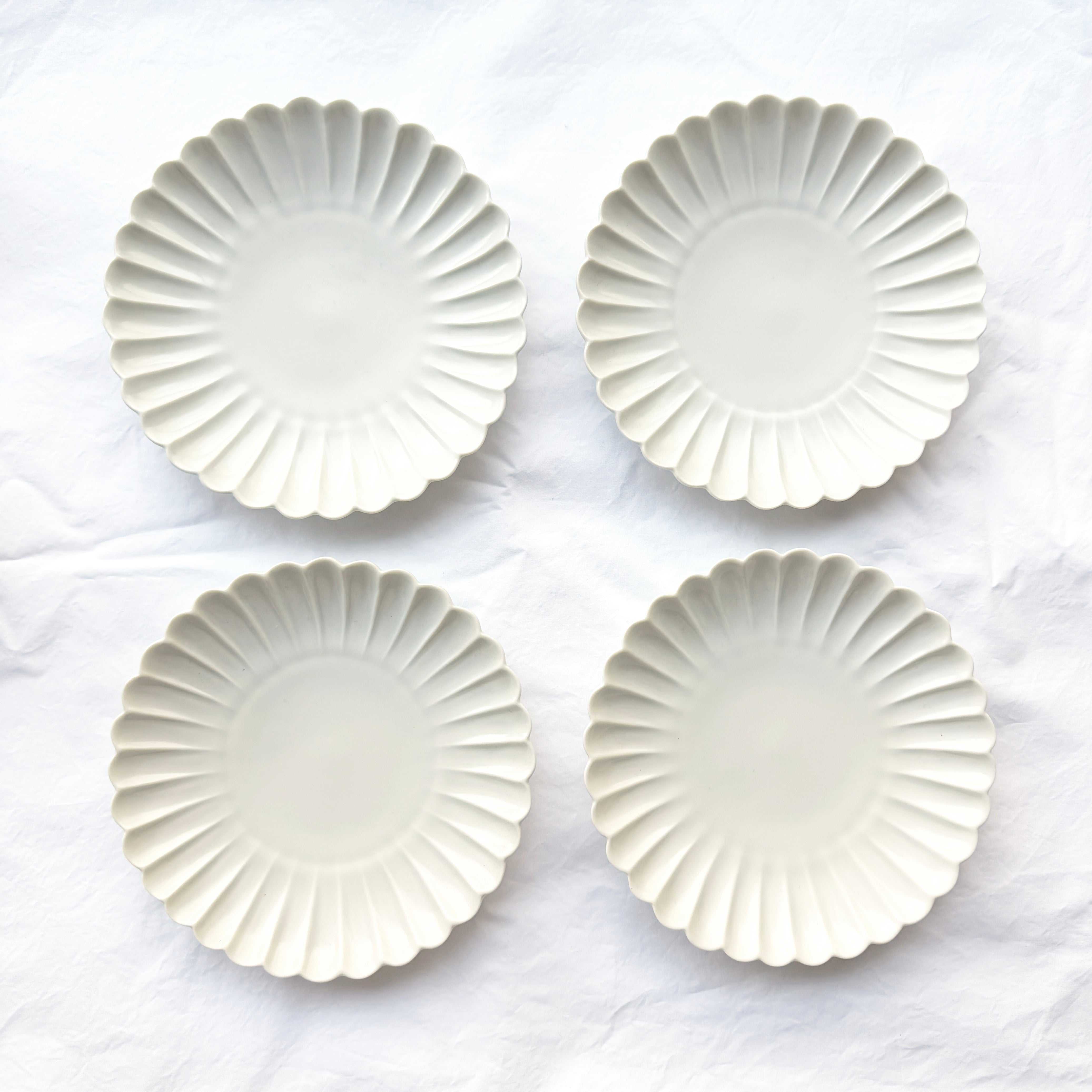 Scalloped Plate from Japan