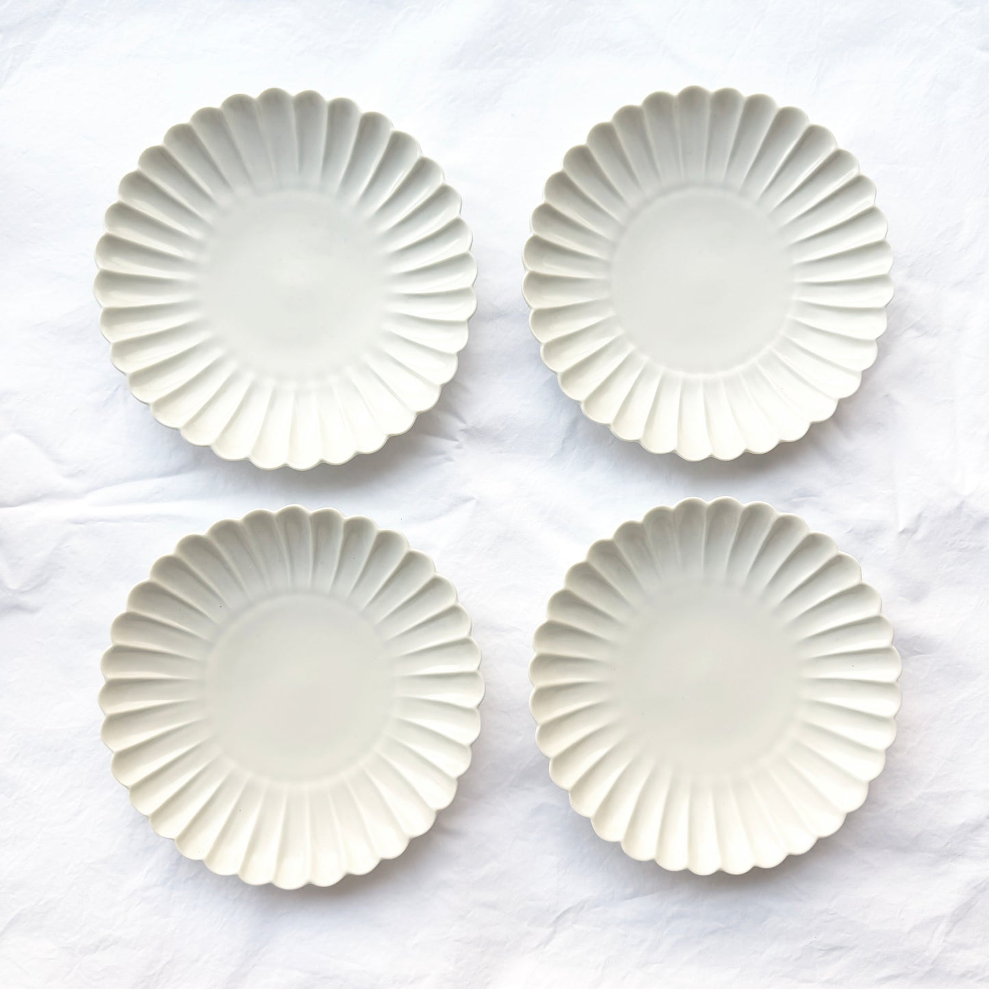 Scalloped Plate from Japan