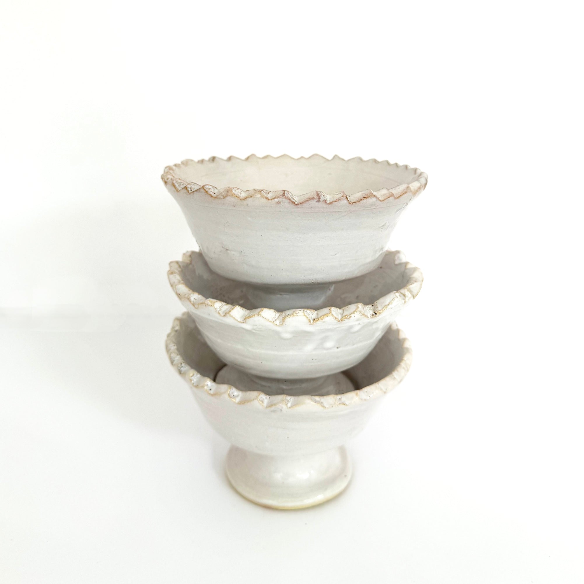 Small White Moroccan Pedestal