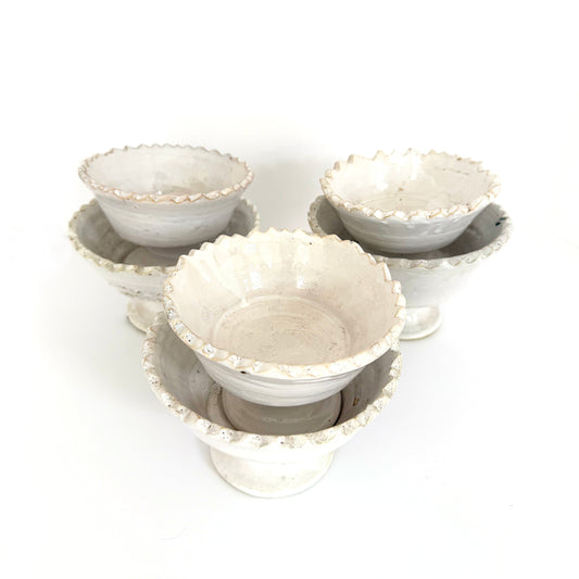 Medium White Moroccan Pedestal