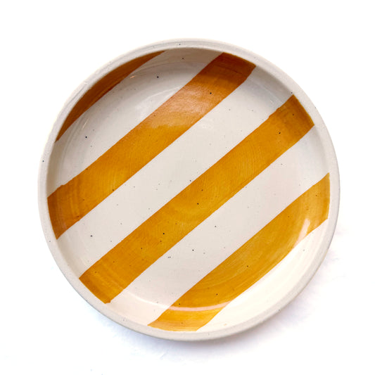 Striped Ochre Plate