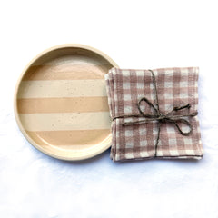 Striped Blush Plate