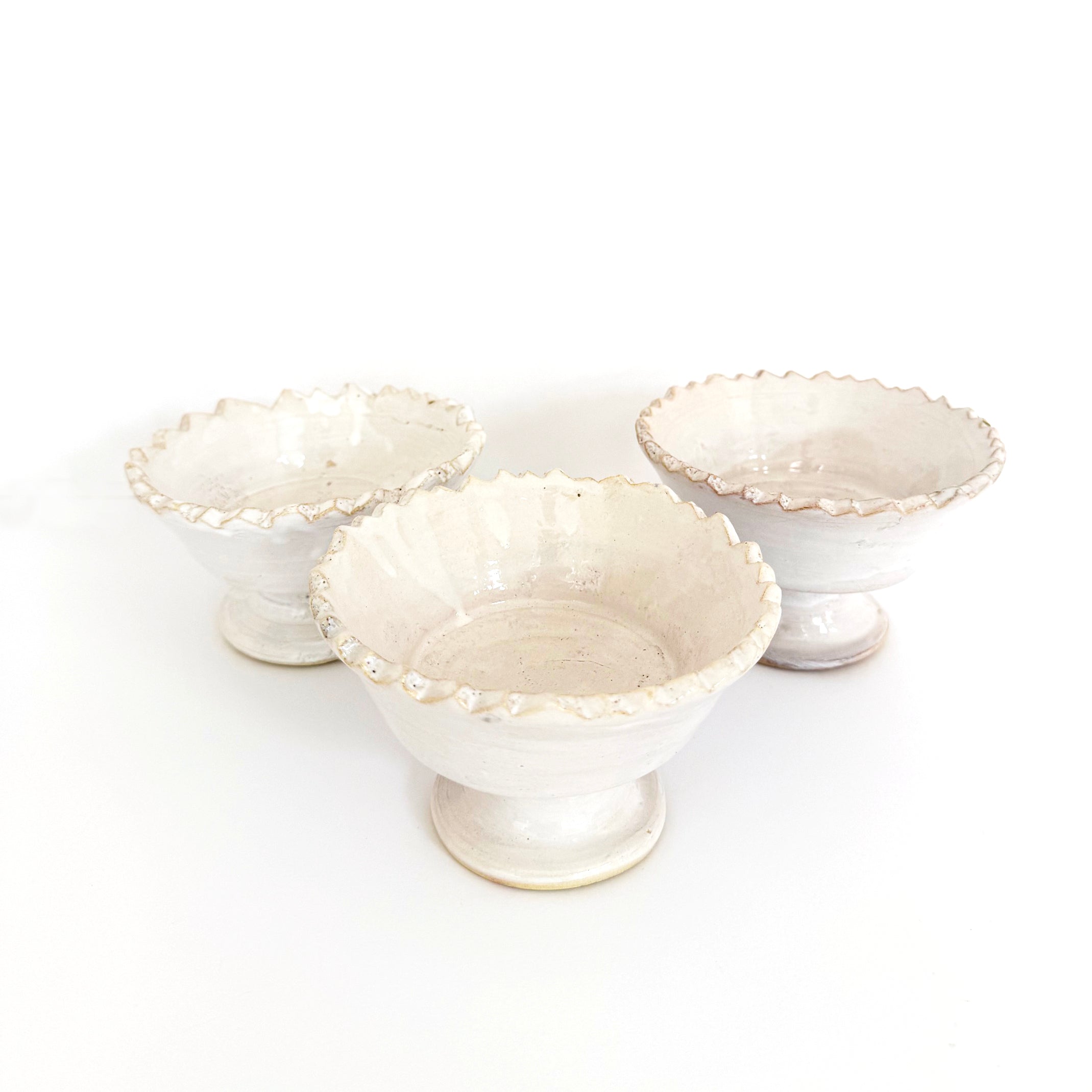 Small White Moroccan Pedestal