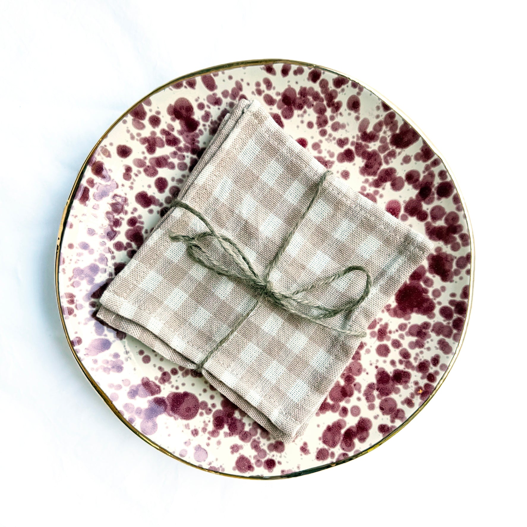 Rose Splatterware Plate