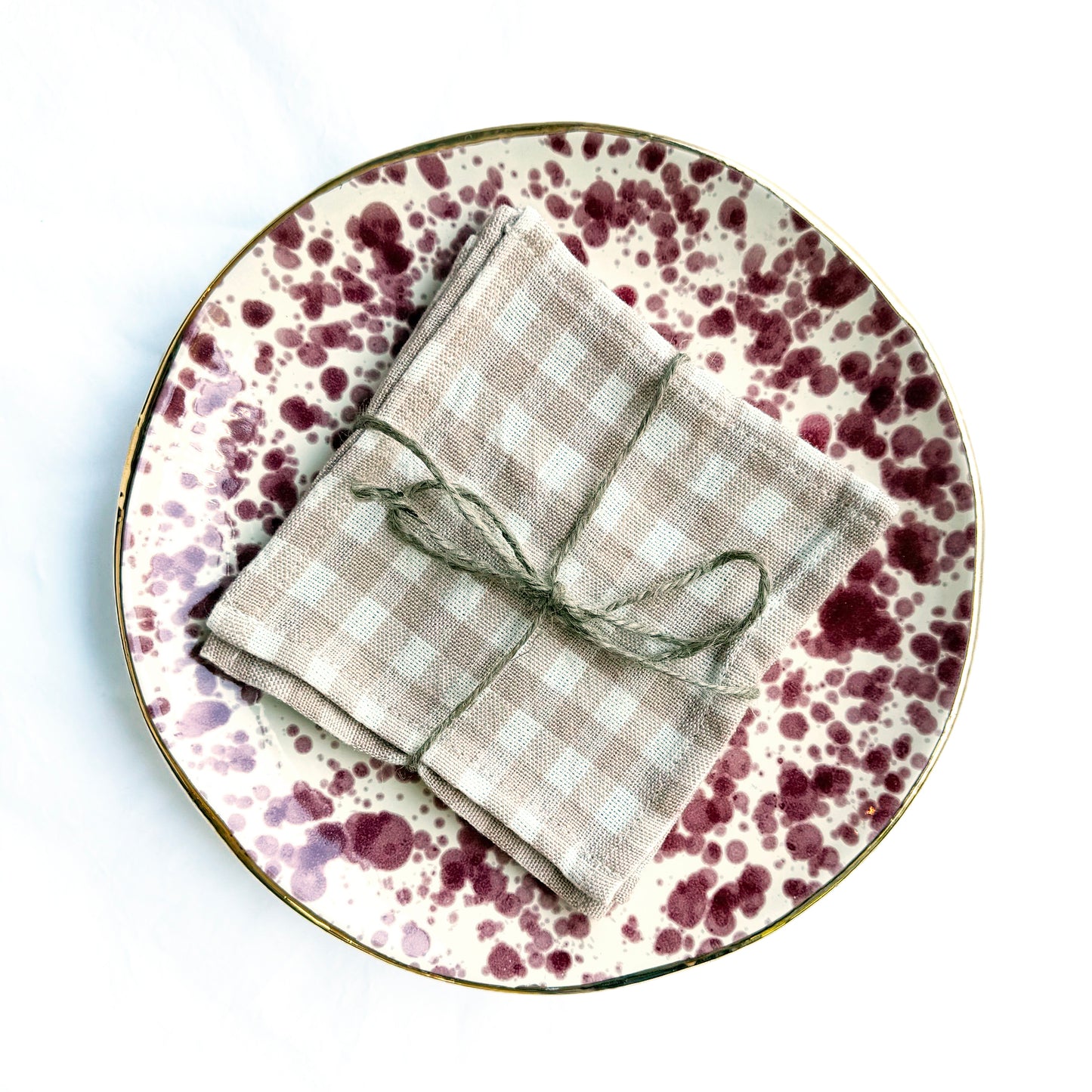Rose Splatterware Plate