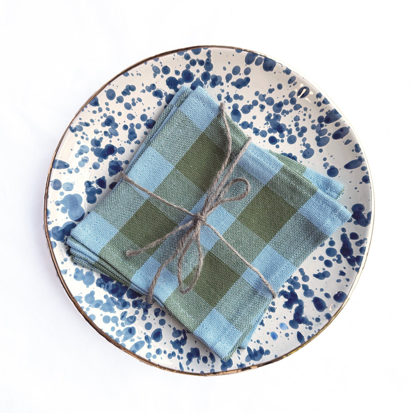 Blue Splatterware Plate
