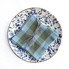 Blue Splatterware Plate