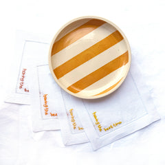 Striped Ochre Plate